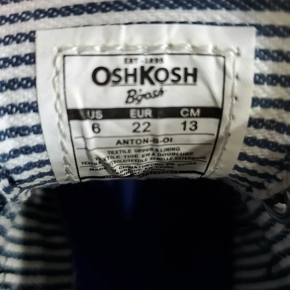 OSHKOSH B'Gosh Denim High Top Baby Sneakers